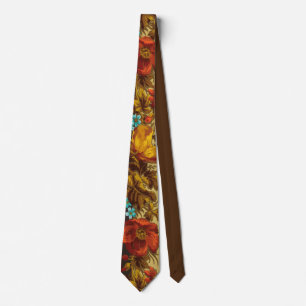 Victorian flower vintage floral pattern elegant tie