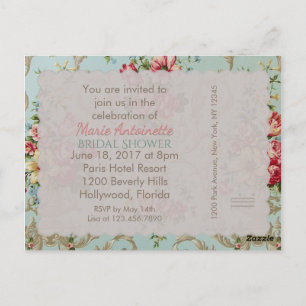 Victorian Flowers - Postcard / RSVP / Invitations