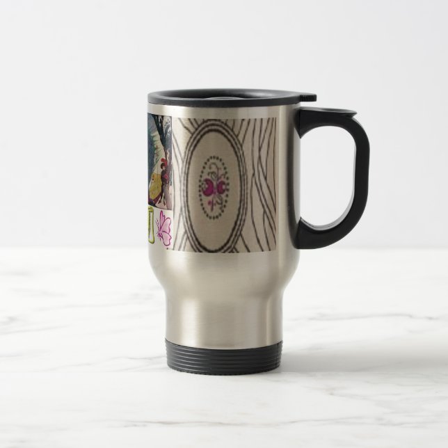 Victorian Flowers Stainless Mug Two (Right)