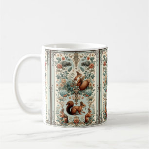 Victorian Forest Squirrel Tapestry  Coffee Mug