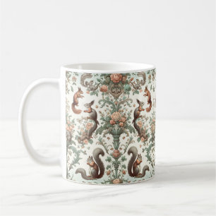 Victorian Forest Squirrel Tapestry Coffee Mug