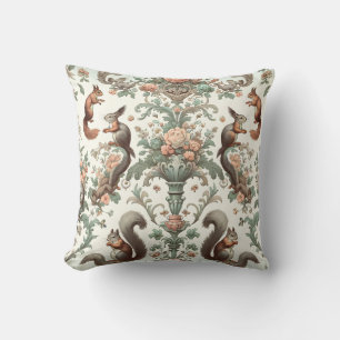 Victorian Forest Squirrel Tapestry  Cushion