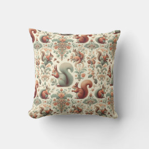 Victorian Forest Squirrel Tapestry  Cushion