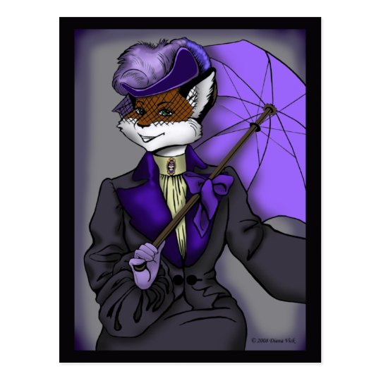 Victorian Fox Postcard