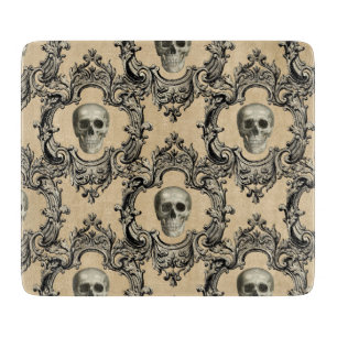 Victorian Framework Skulls Goth Skeleton Gothic Cutting Board