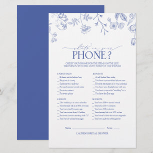 Victorian French Blue & White Bridal Shower Game