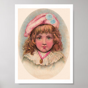 Victorian French Child Portrait Art Print