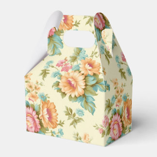 Victorian french country vintage flowers favour box