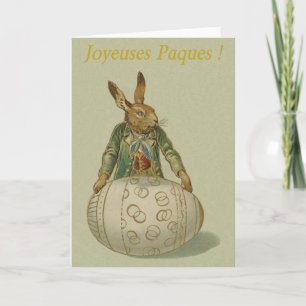 Victorian French Joyeuses Pâques Easter Card