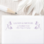 Victorian French Lavender Shower Return Address<br><div class="desc">Welcome to the world of weddings with the Victorian French Lavender Shower Return Address label! This gorgeous stationery is a refreshing mix of traditional and modern styles - making it the perfect way to personalise your bridal shower details. You will be dazzled by the classic hand drawn lilac lavender Victorian...</div>