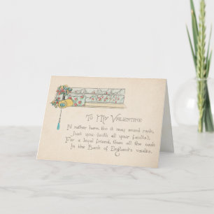 Victorian Friend Valentine's Day Card