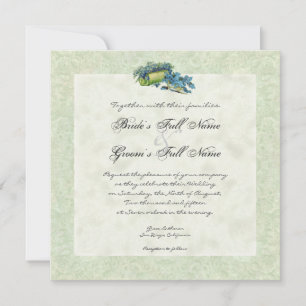 Victorian Garden Gazebo, Wedding Invitation