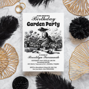 Victorian Gardens Delight Garden Party Invitation Postcard