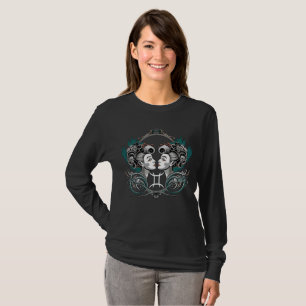 Victorian Gemini Gothic Long Sleeve T-Shirt