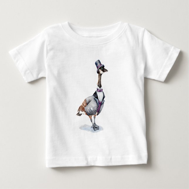 Victorian Gentleman Goose in a Top Hat (Front)