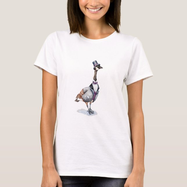 Victorian Gentleman Goose in a Top Hat (Front)