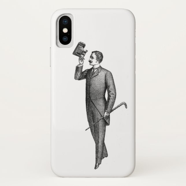 Victorian Gentleman Selfie Case-Mate iPhone Case (Back)