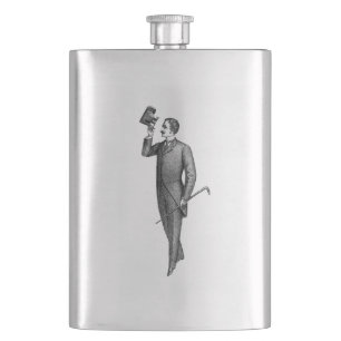 Victorian Gentleman Selfie Hip Flask
