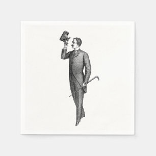 Victorian Gentleman Selfie Napkin