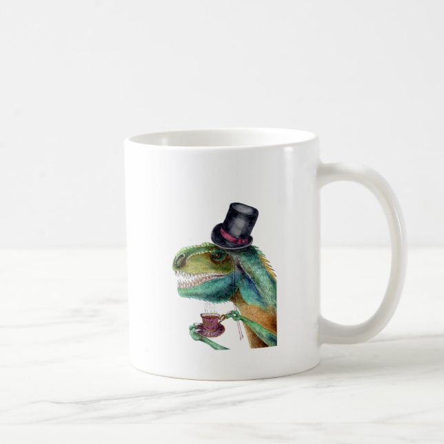 Victorian Gentleman Tyrannosaurus Rex Coffee Mug (Right)