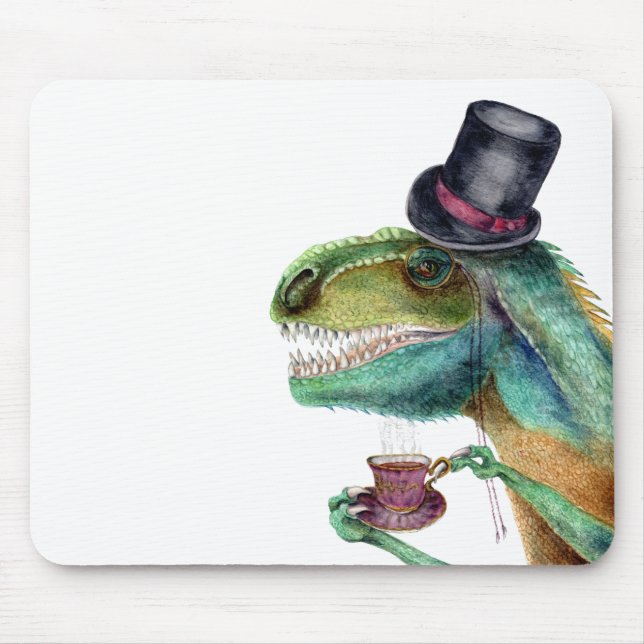 Victorian Gentleman Tyrannosaurus Rex Mouse Mat (Front)