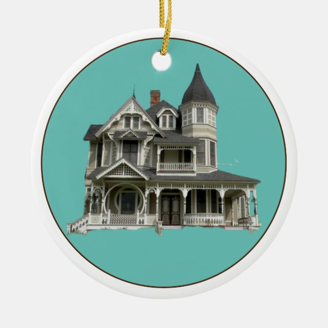 Victorian George F. Barber Ceramic Ornament (Front)