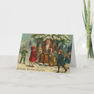 Victorian German Christmas Greeting Card