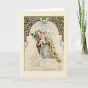 Victorian German Religious Christmas Card