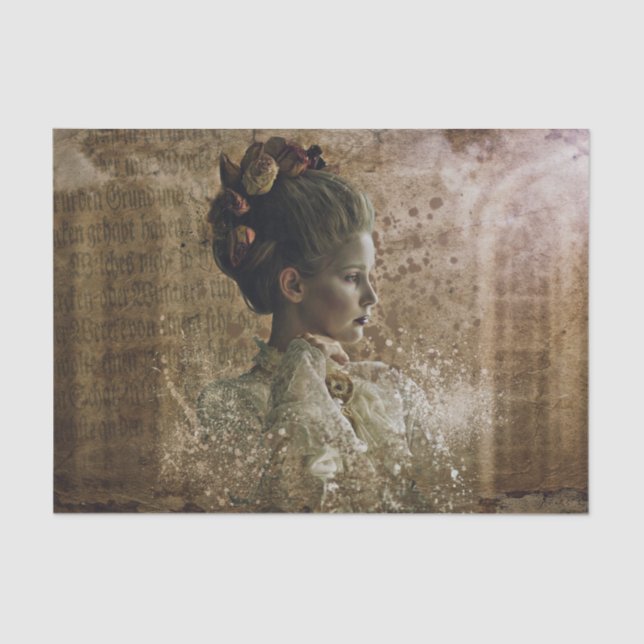 Victorian Ghost Lady-in-Waiting Tissue Paper (Front)