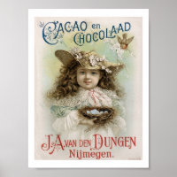 Victorian Girl Chocolate Candy Advertising Art Pri