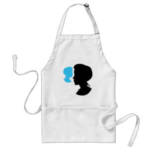 Victorian Girl Silhouette Cameo Standard Apron