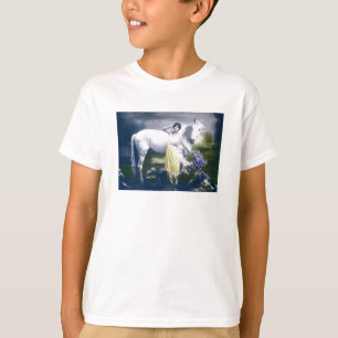 victorian girl with white horse T-Shirt