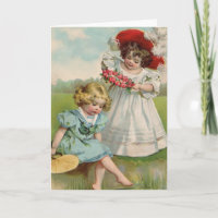 Victorian girls by the water