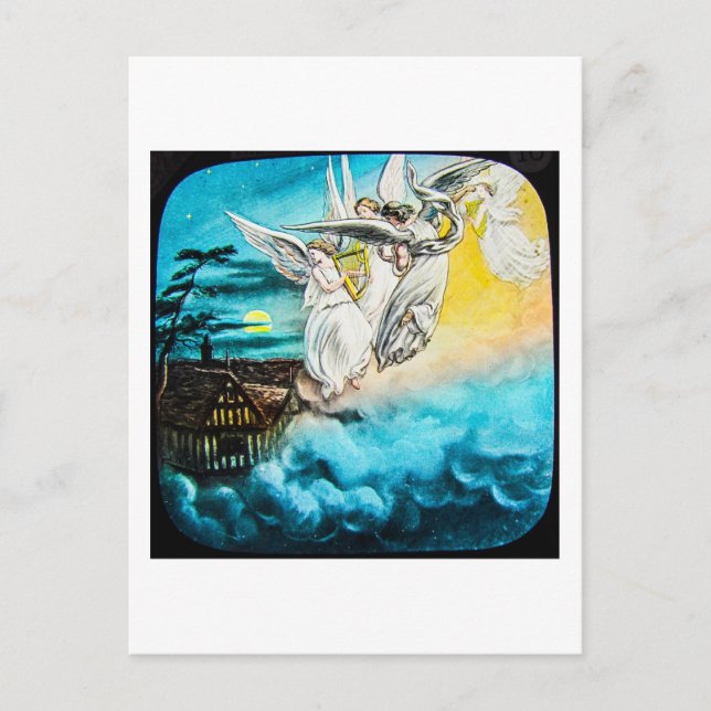 VICTORIAN Glass Magic Lantern Slide THE MAY QUEEN Postcard (Front)