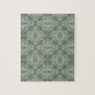 Victorian Golden Leaves Jigsaw Puzzle