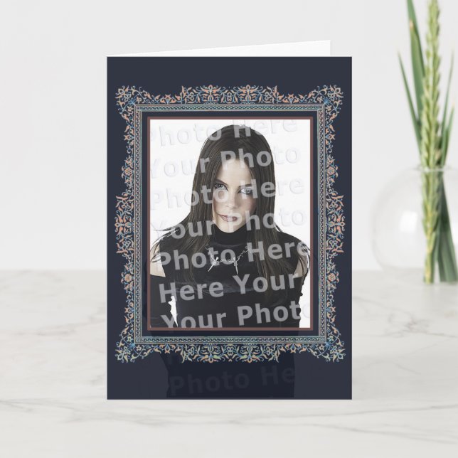 Victorian Gothic Customisable Photo Frame Card (Front)