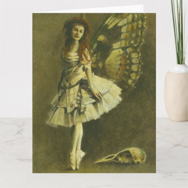 Victorian Gothic Fairy Large Greetings Card (Front)