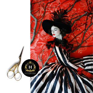 Victorian Gothic Fashion Decoupage Tissue Paper