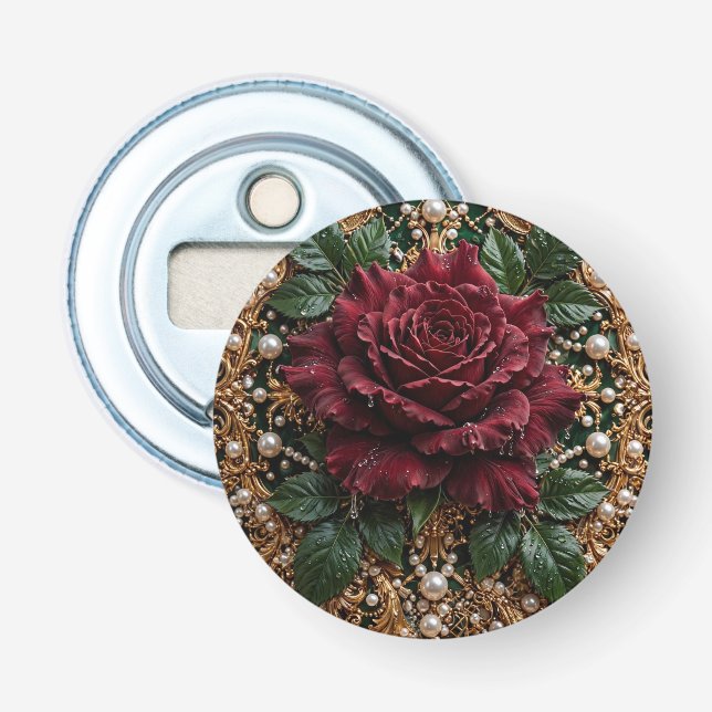 Victorian Gothic Floral Bottle Opener (Front)