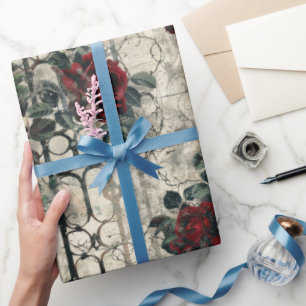 Victorian Gothic Garden Pattern Wrapping Paper