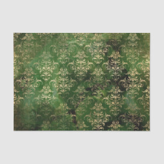 Victorian Gothic Green and Gold Tissue Paper