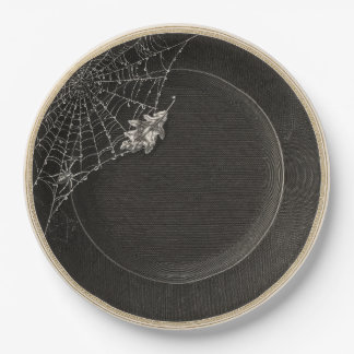 Victorian Gothic Halloween Spiderweb Plate