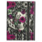 Victorian gothic lace skull with pink accents