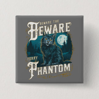Victorian Gothic Maine Coon Mysterious Nightt 15 Cm Square Badge