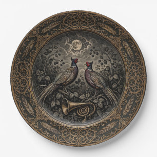 Victorian Gothic Pheasant Dinner Plate