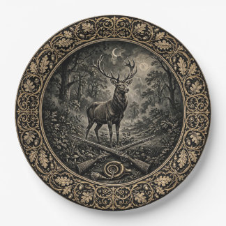 Victorian Gothic Stag Dinner Plate