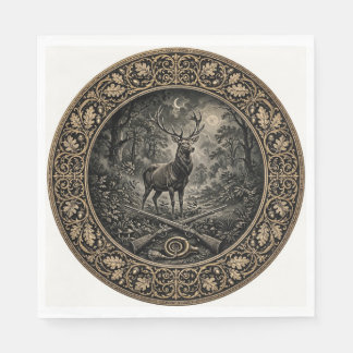 Victorian Gothic Stag Napkins