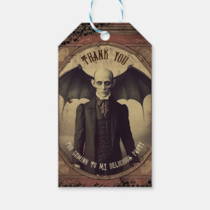 Victorian Gothic Vintage Dracula Halloween Favour Gift Tags