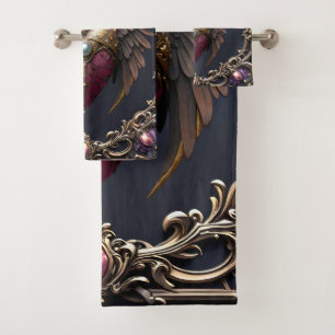Victorian Gothic Wedding Collection Bath Towel Set