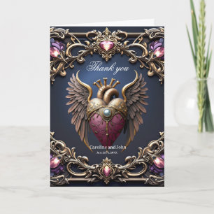 Victorian Gothic Wedding Collection Thank You Card
